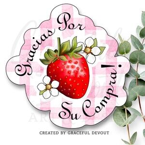 Gracias Por Su Compra! 2" (inches) Stickers, [GD207-96]